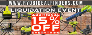 Massive Savings on RYOBI Tools